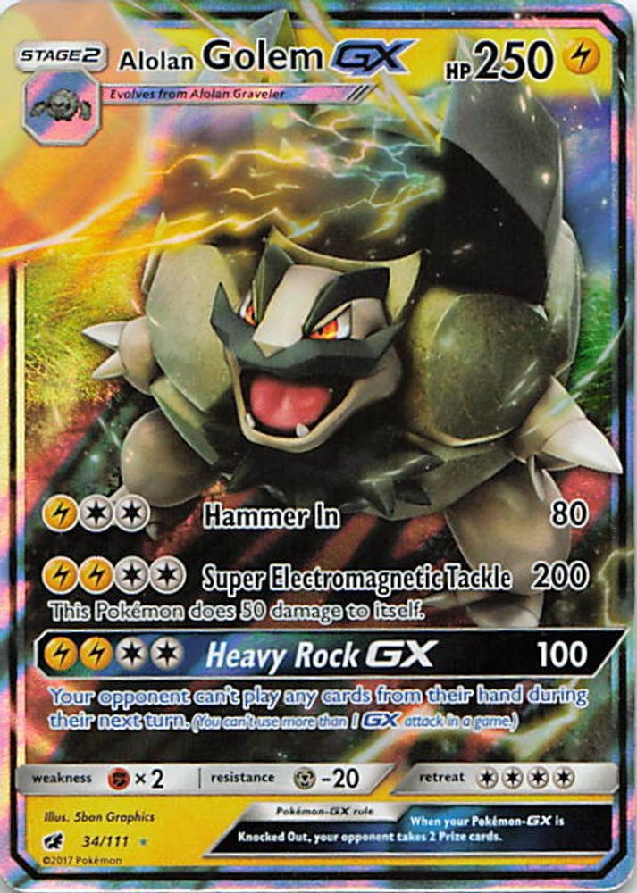 Alolan Golem GX
