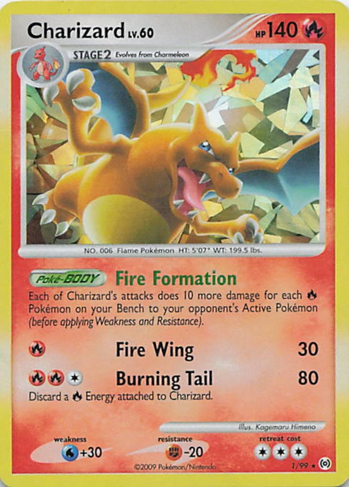 Charizard - 1/99 (Cracked Ice Holo)
