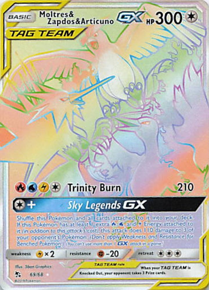 Moltres & Zapdos & Articuno GX (Secret)