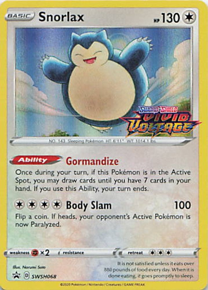 Snorlax - SWSH068 (Prerelease)