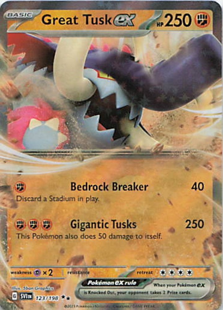 Great Tusk ex - 123/198
