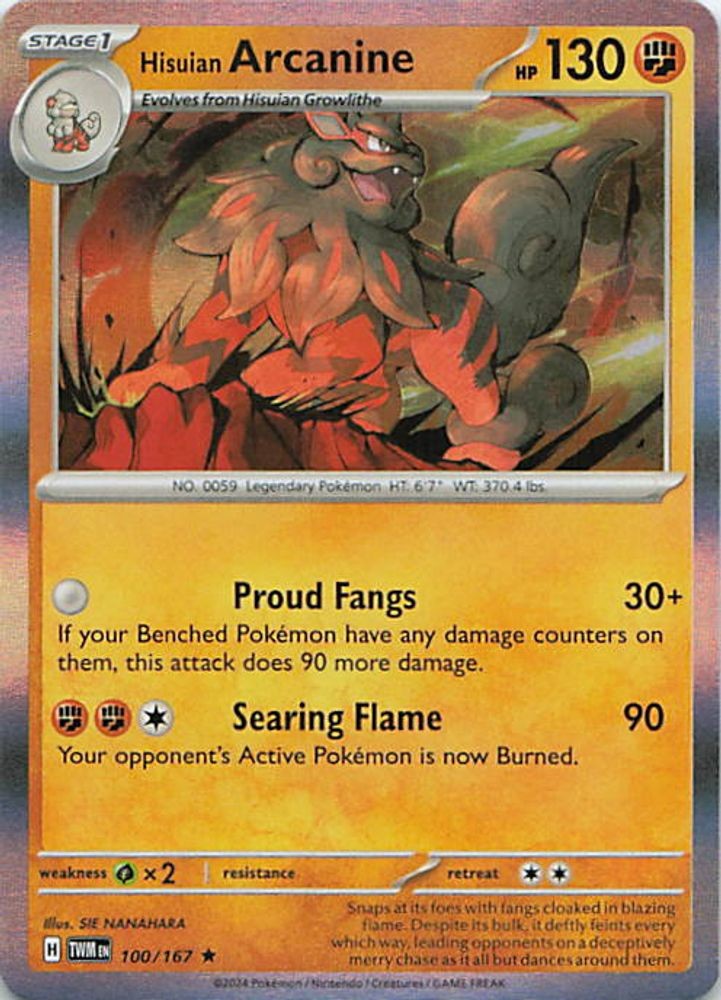 Hisuian Arcanine
