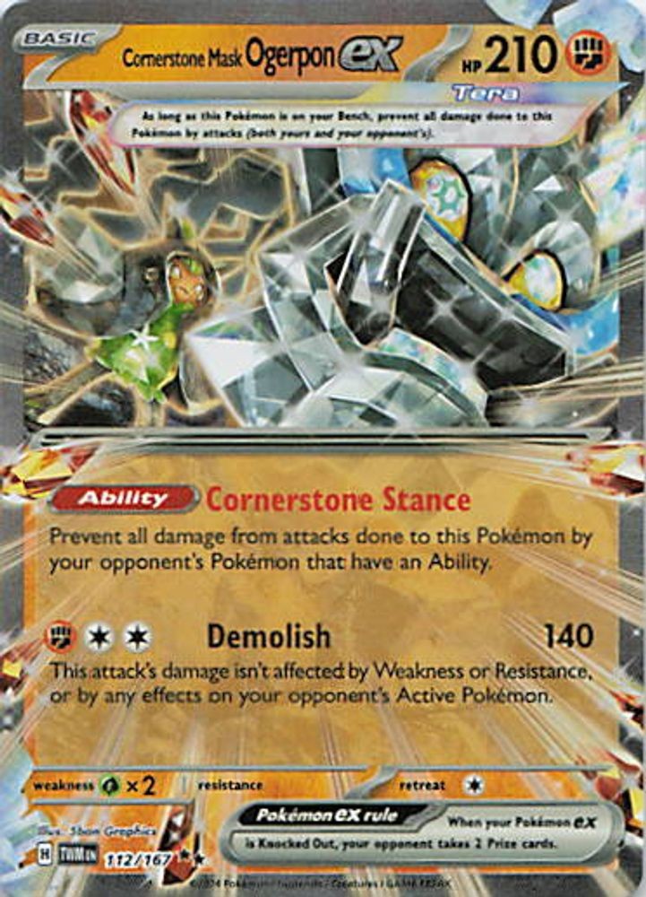 Cornerstone Mask Ogerpon ex - 112/167