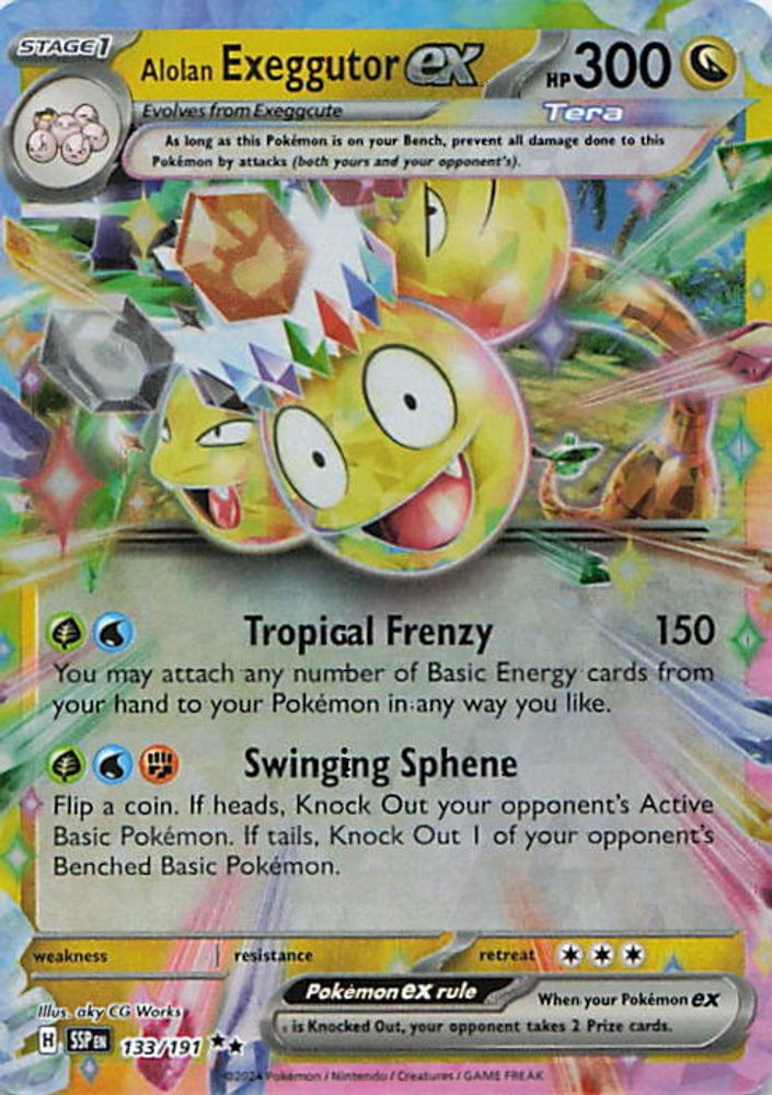 Alolan Exeggutor ex - 133/191