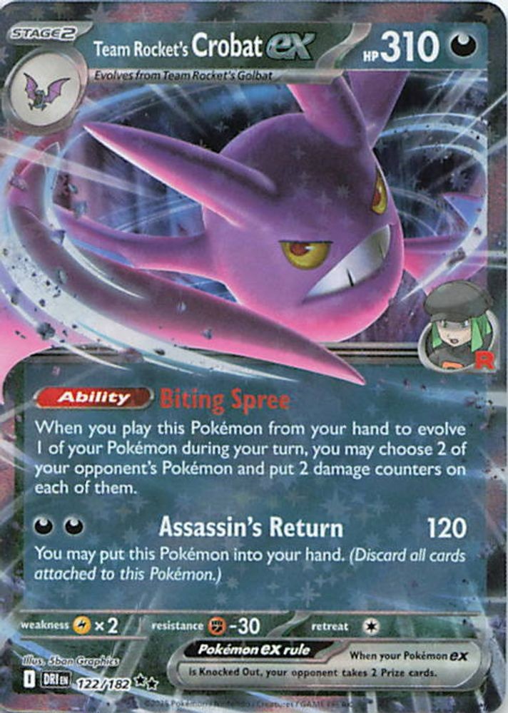 Team Rocket's Crobat ex - 122/182