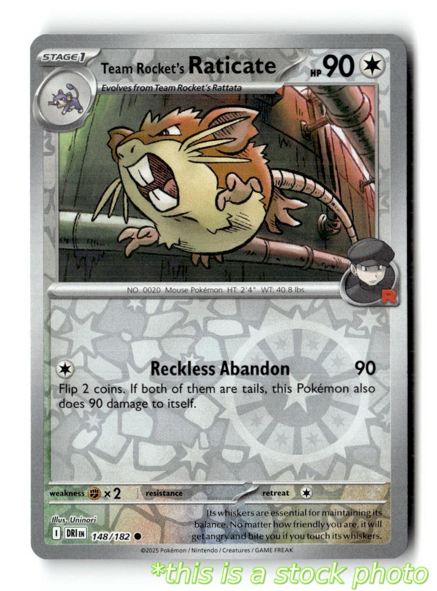 Team Rocket's Raticate - 148/182