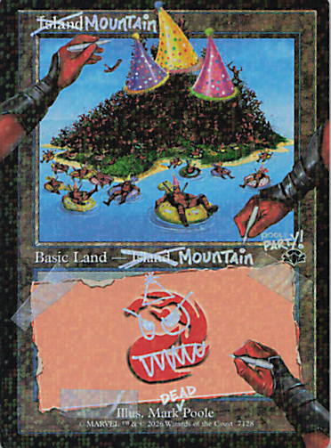 Mountain (7128) (Pool Party Foil)