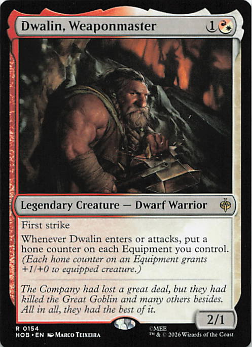 Dwalin, Weaponmaster