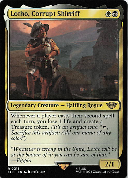 Lotho, Corrupt Shirriff