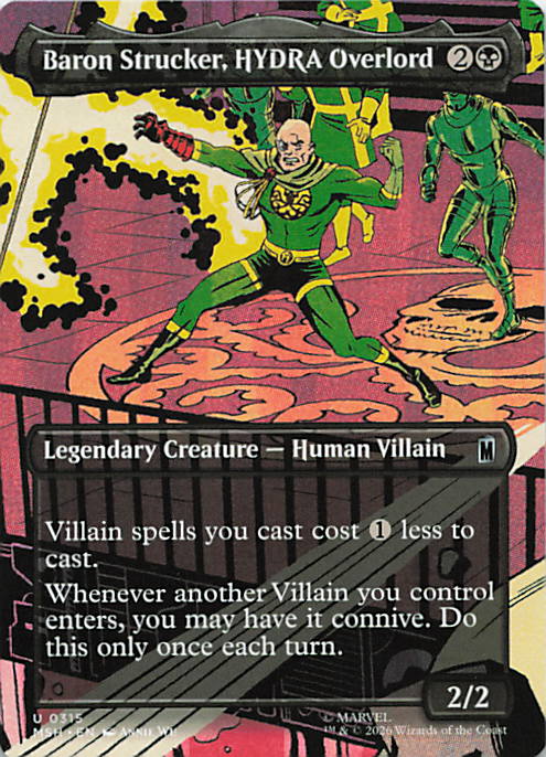 Baron Strucker, HYDRA Overlord (Borderless) | Near Mint / English / Normal