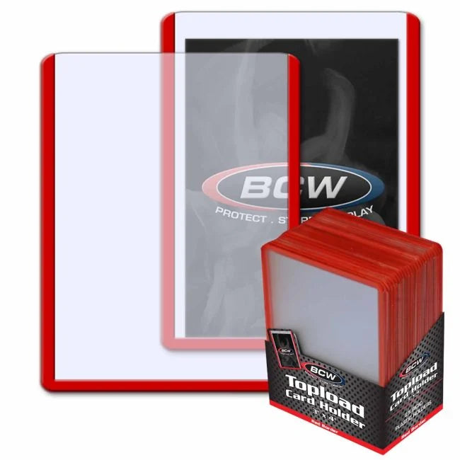 3x4 Topload Card Holder - Red