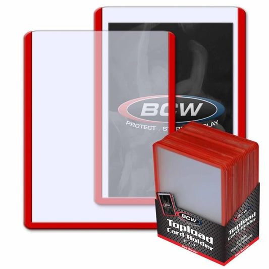 3x4 Topload Card Holder - Red