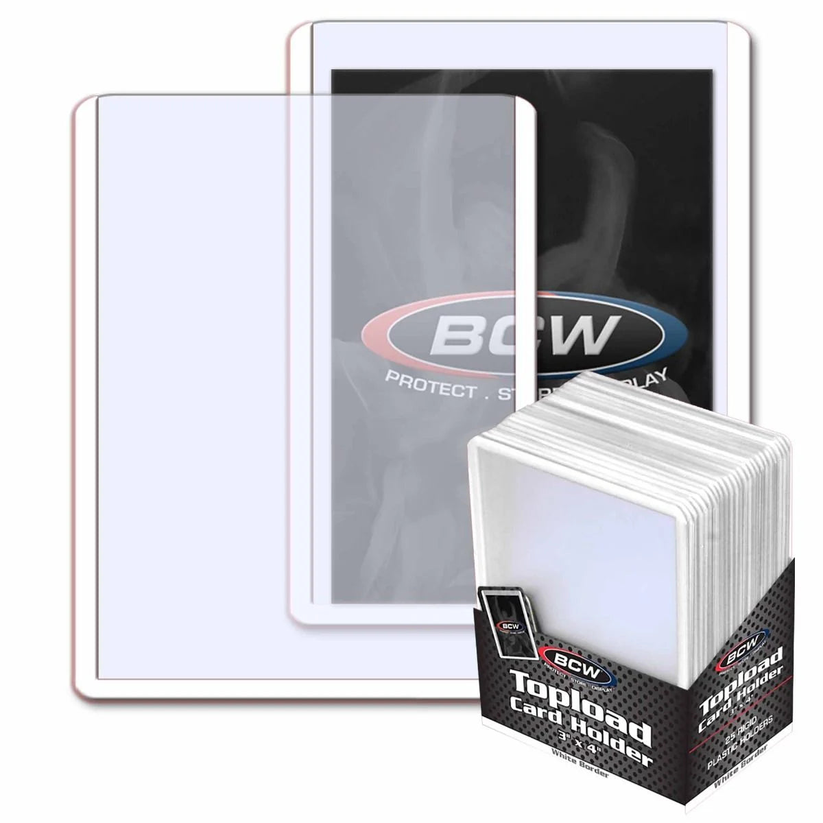 3x4 Topload Card Holder - White