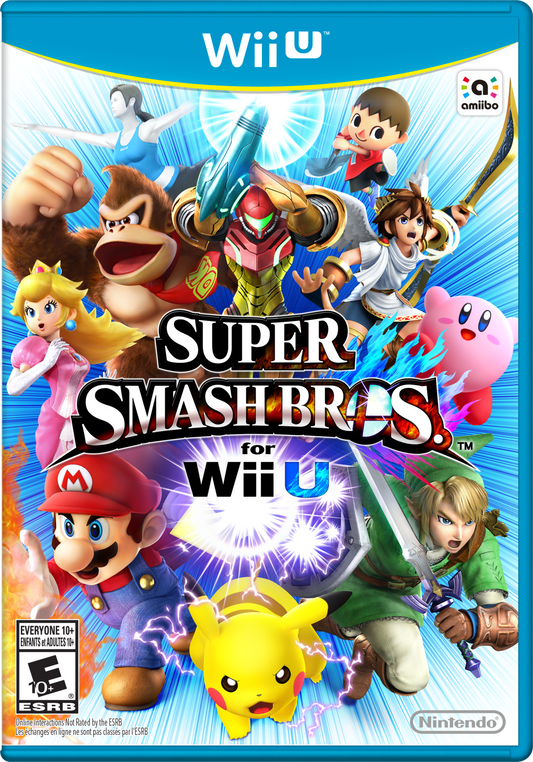 Super Smash Bros. for Wii U Nintendo Wii U game cover (reference artwork) | Near Mint / English / New