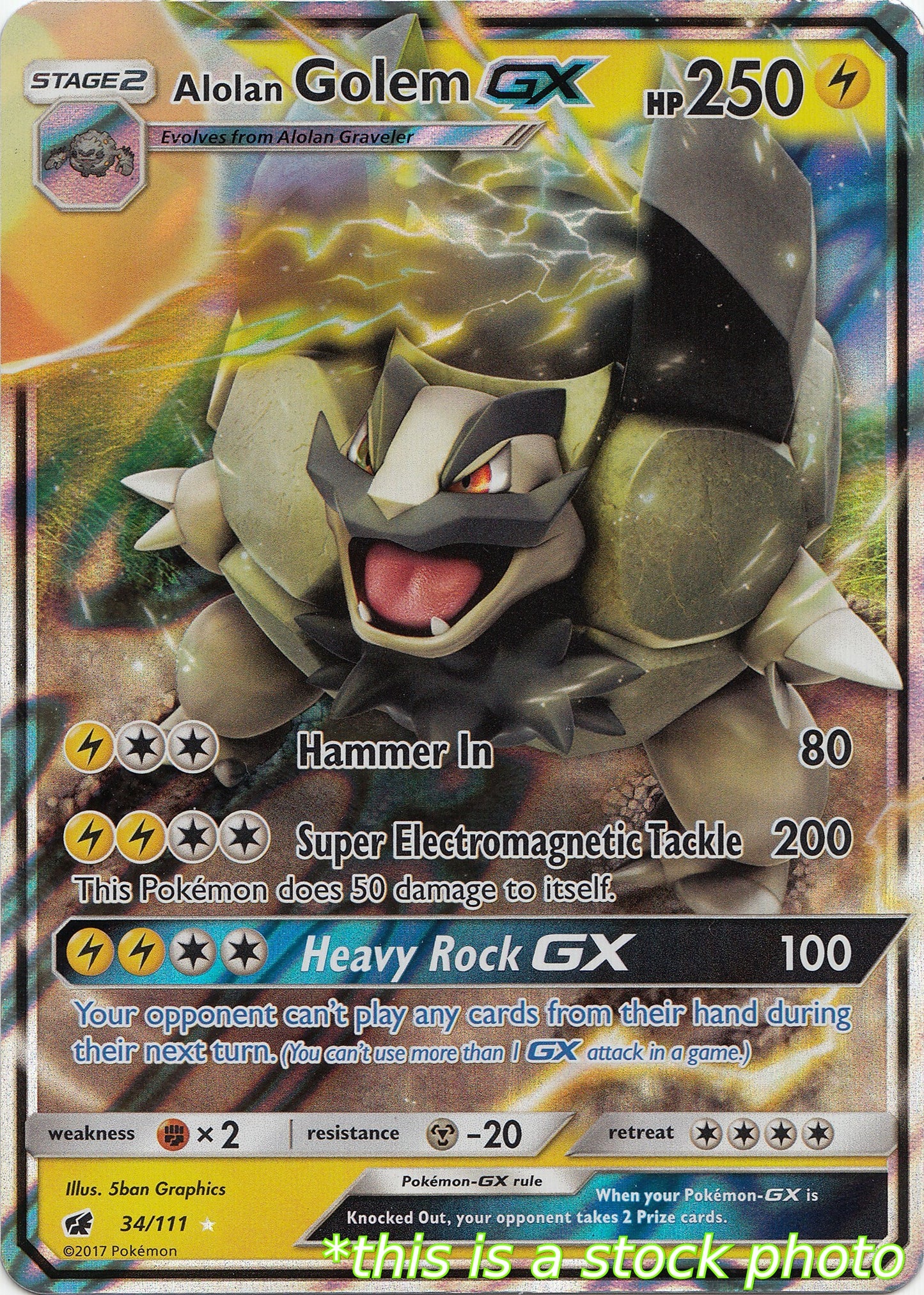 Alolan Golem GX
