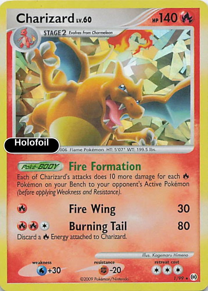 Charizard - 1/99 (Cracked Ice Holo)