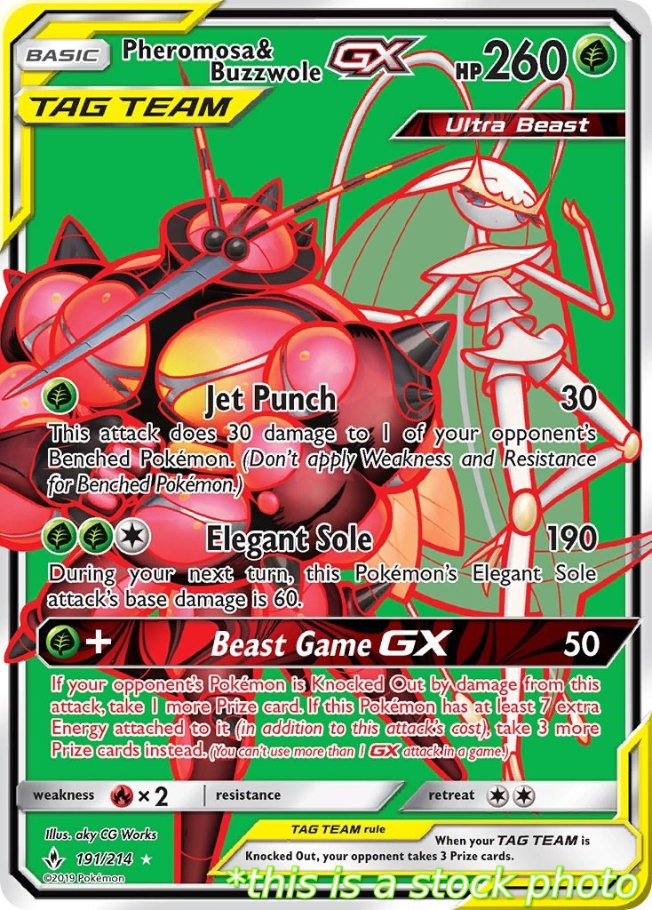 Pheromosa & Buzzwole GX (191) (Full Art)