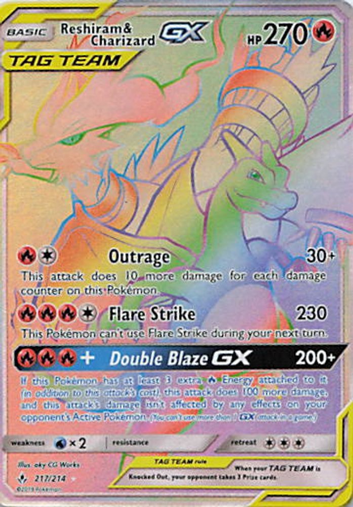 Reshiram & Charizard GX (Secret)