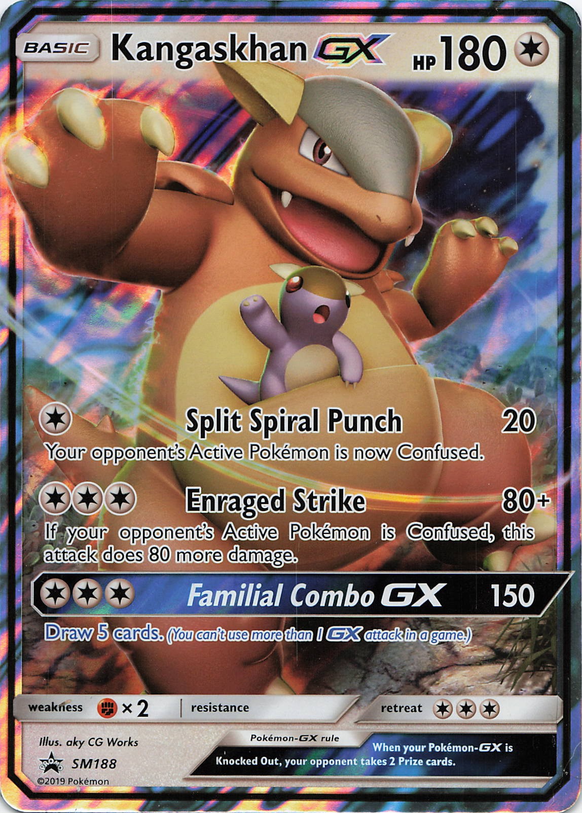 Kangaskhan GX - SM188 (SM Black Star Promo)