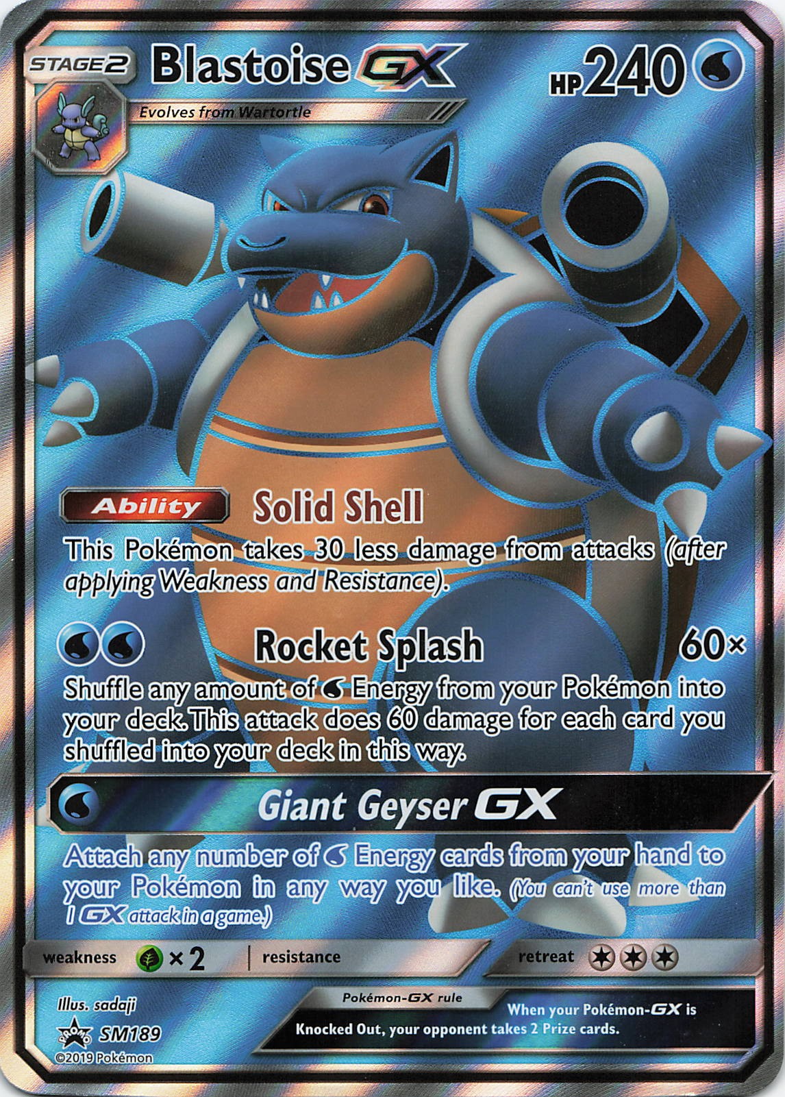 Blastoise GX - SM189 (Black Star Promos)