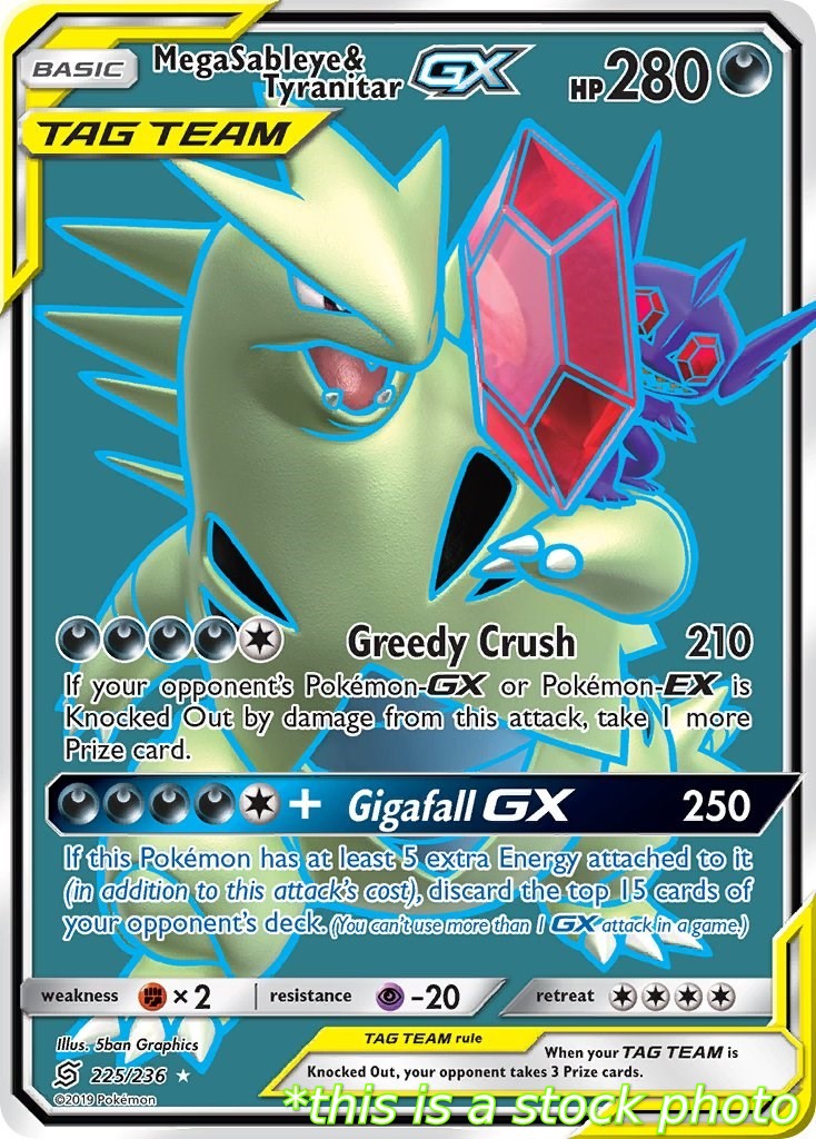 Mega Sableye & Tyranitar GX (Full Art)
