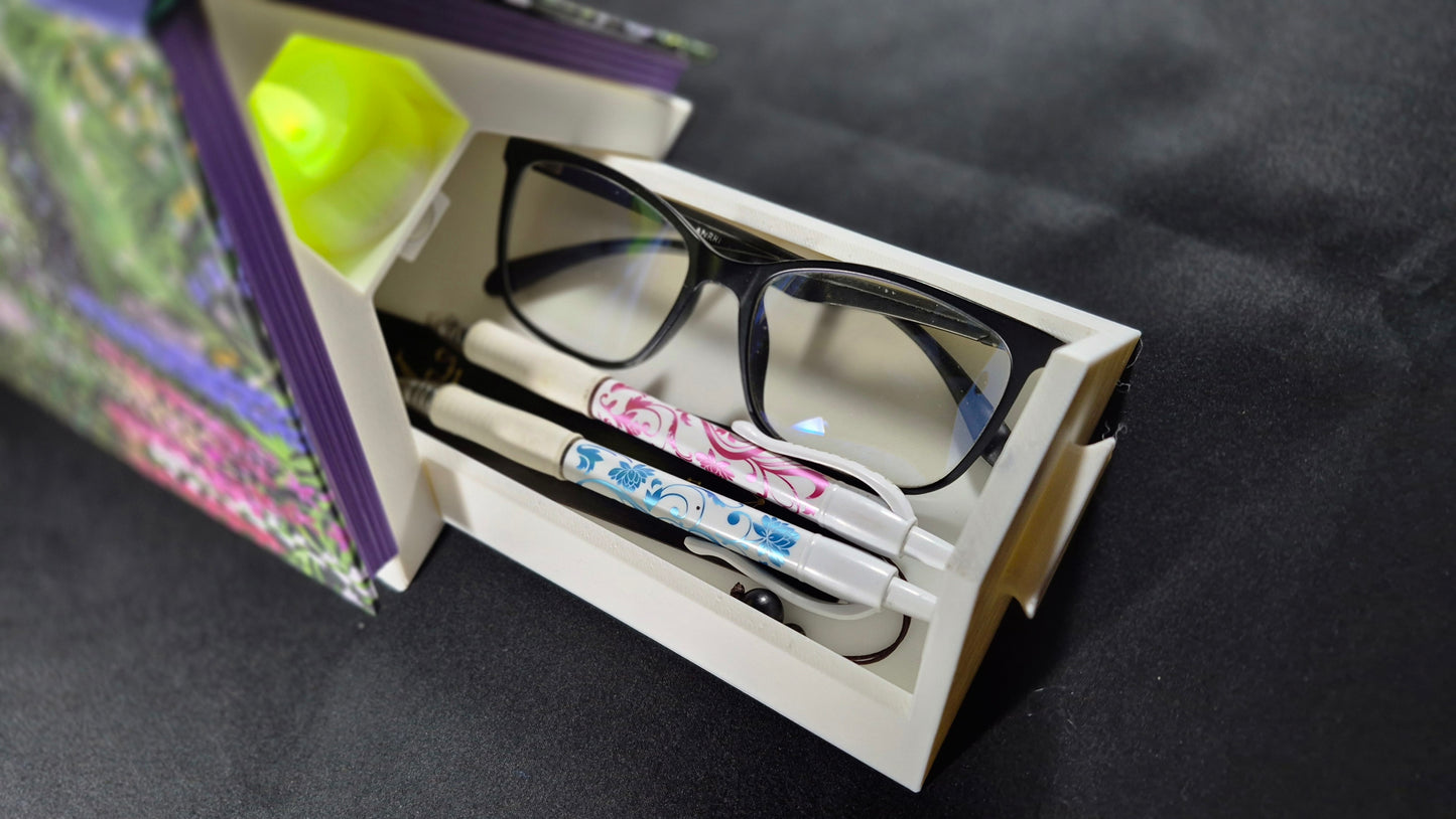 Book Barn | Cozy Reading Companion with LED Tea Light