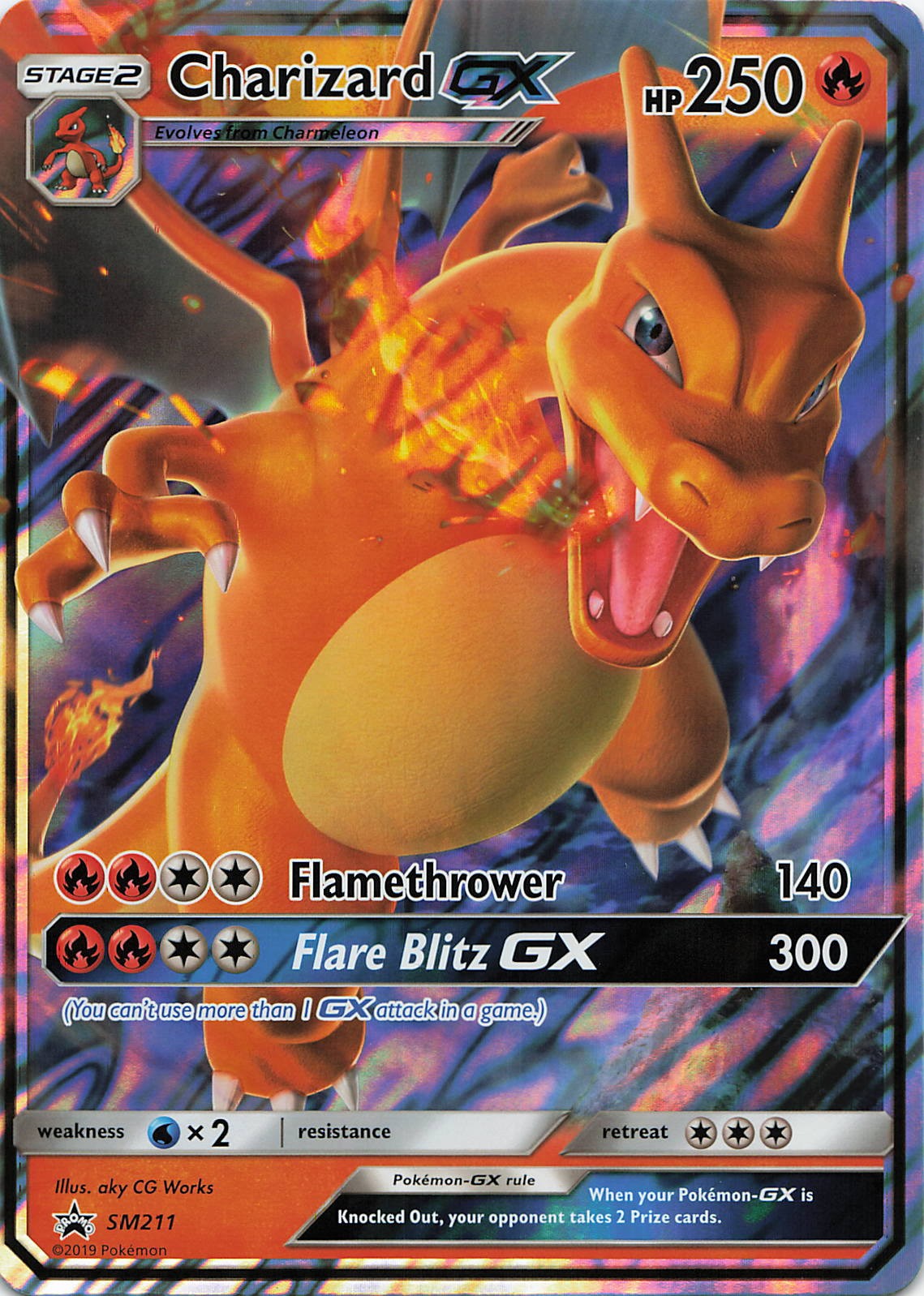 Charizard GX - SM211 (SM Black Star Promo)