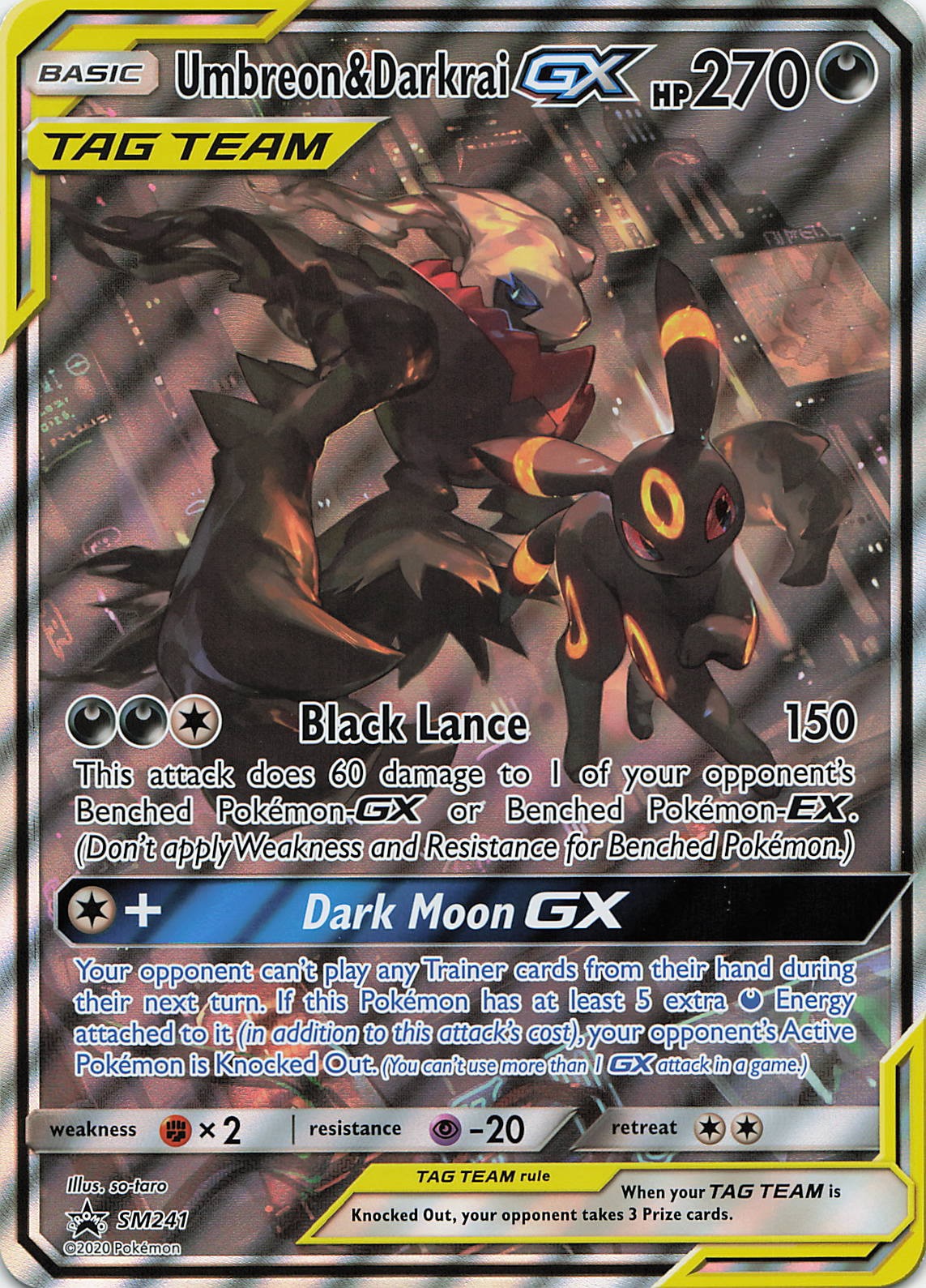Umbreon & Darkrai GX - SM241