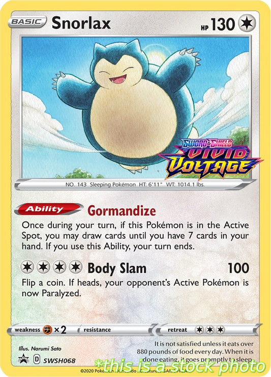 Snorlax - SWSH068 (Prerelease)