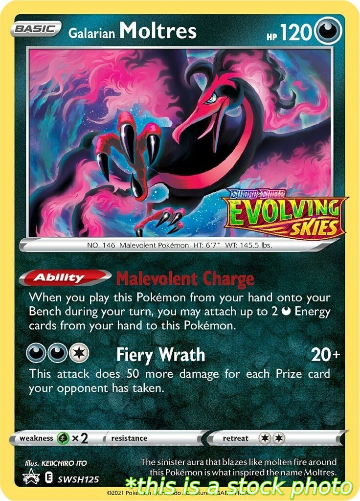 Galarian Moltres - SWSH125 (Prerelease)