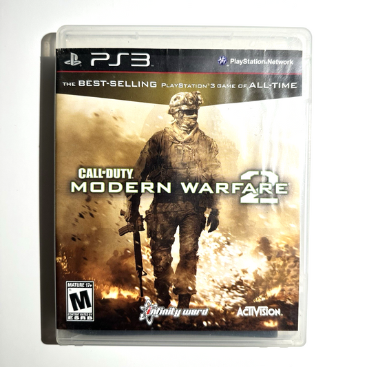Call of Duty: Modern Warfare 2 (2009) PlayStation 3 game cover (reference image) | Near Mint / English / New