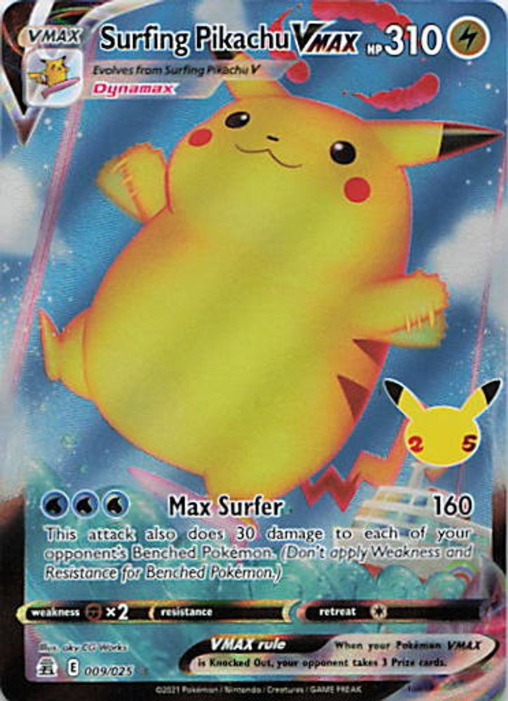 Surfing Pikachu VMAX