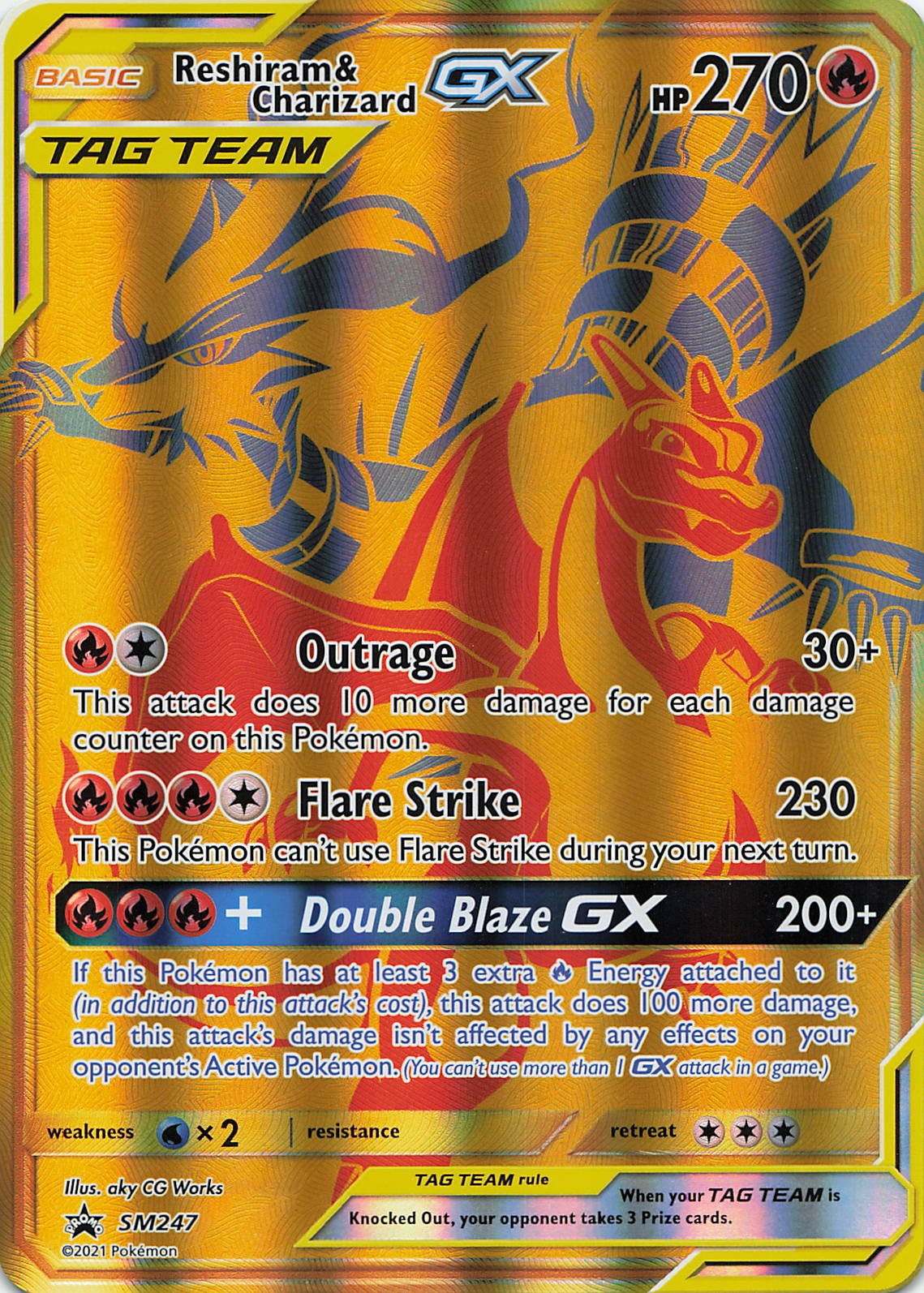 Reshiram & Charizard GX - SM247