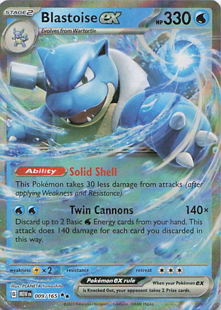 Blastoise ex - 009/165