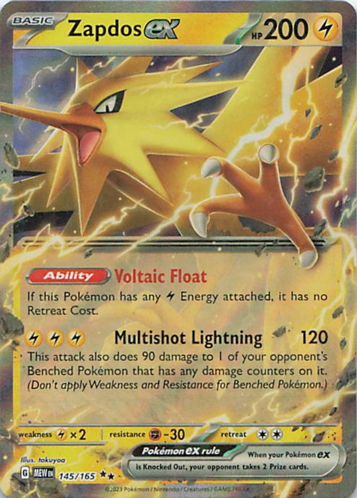 Zapdos ex - 145/165