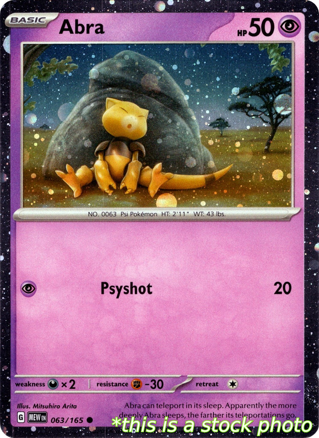 Abra - 063/165 (Cosmos Holo)