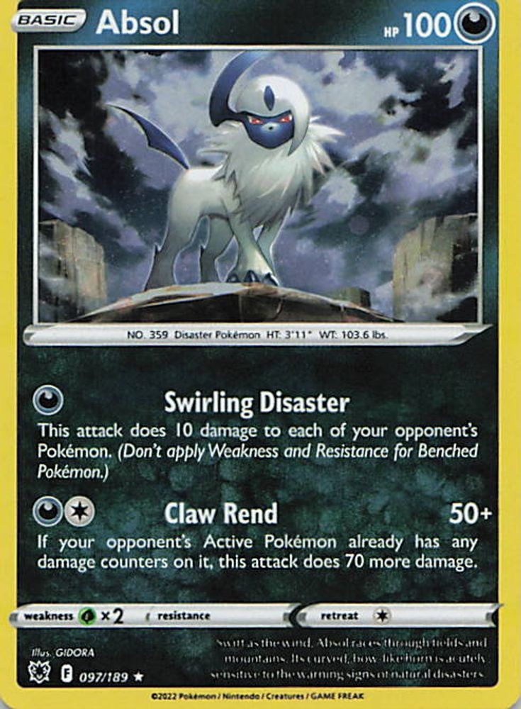 Absol - 097/189 (Cosmos Holo)