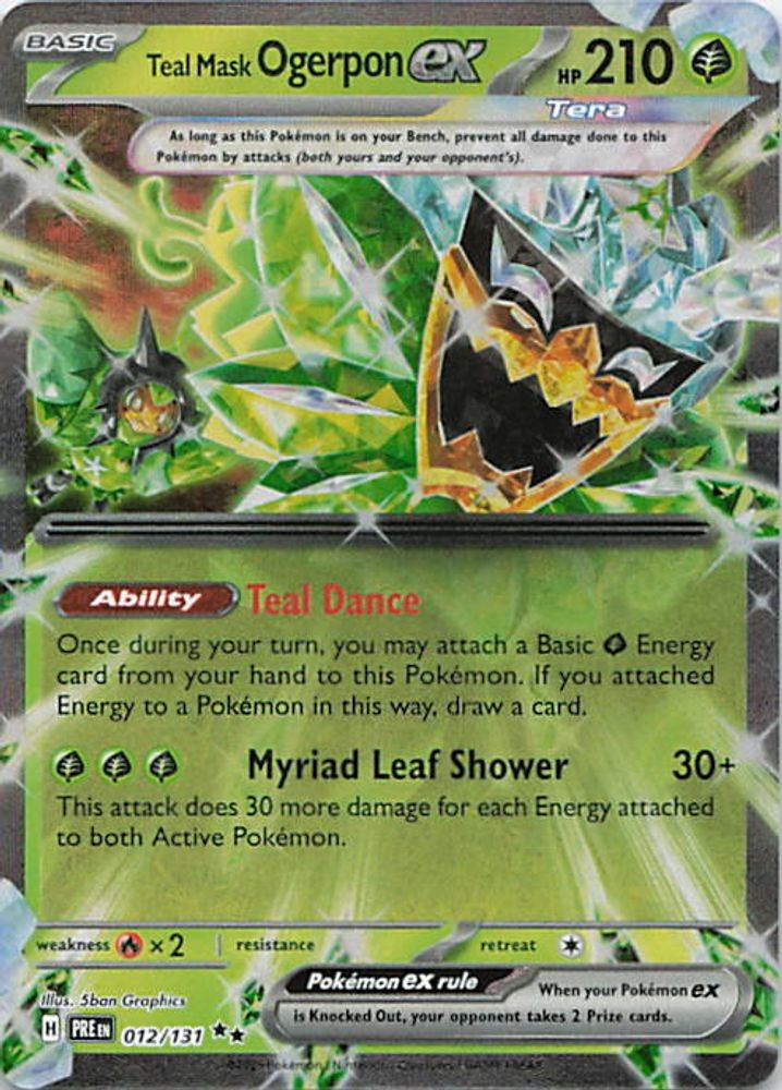 Teal Mask Ogerpon ex - 012/131