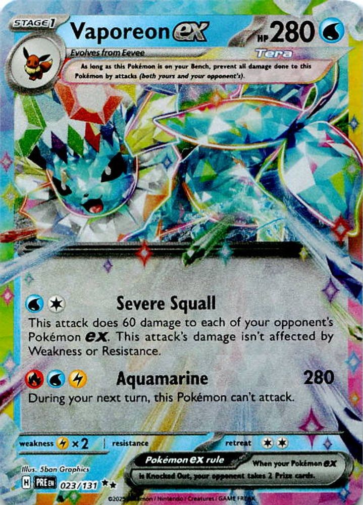 Vaporeon ex - 023/131