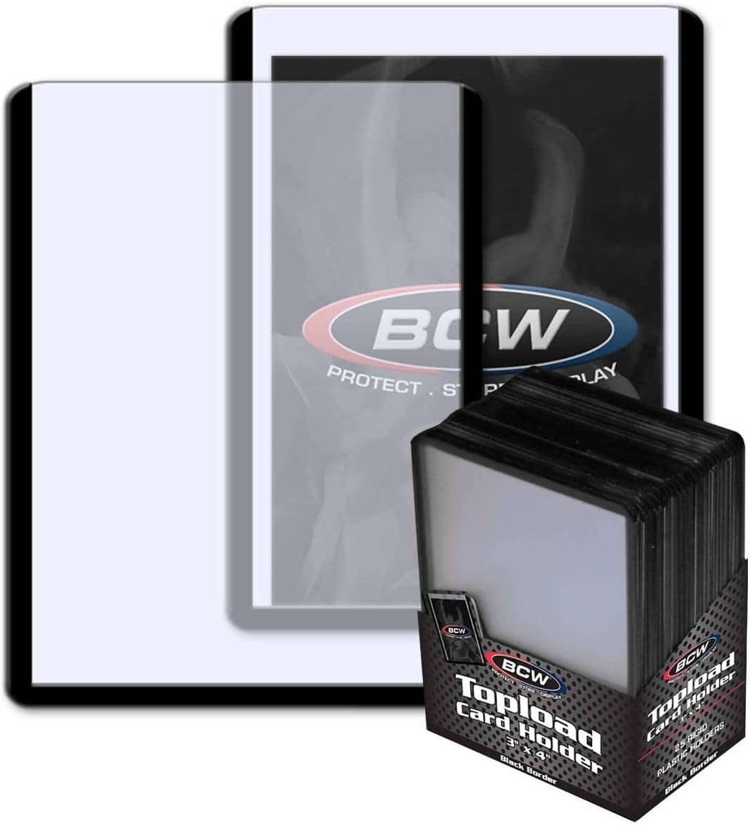 BCW Toploader Card Holder with Colored Border