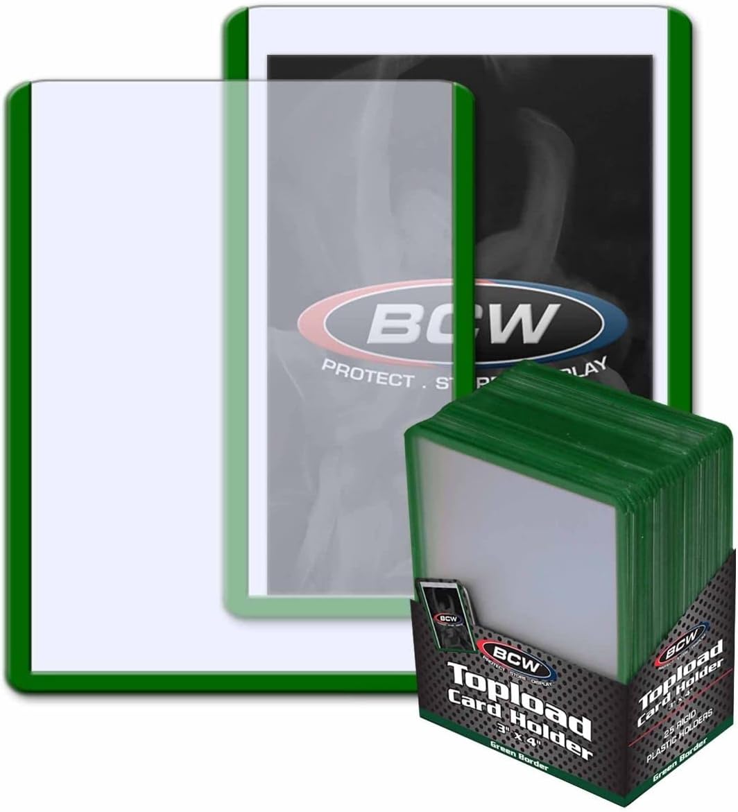 BCW Toploader Card Holder with Colored Border