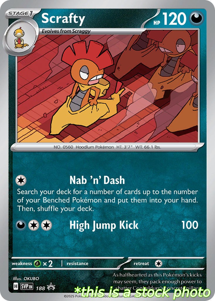 Scrafty - 188 (Cosmos Holo)