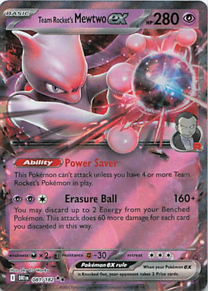 Team Rocket's Mewtwo ex - 081/182
