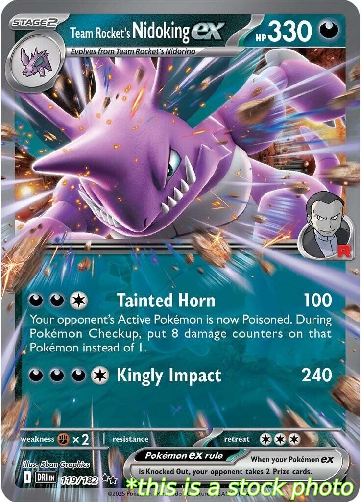 Team Rocket's Nidoking ex - 119/182