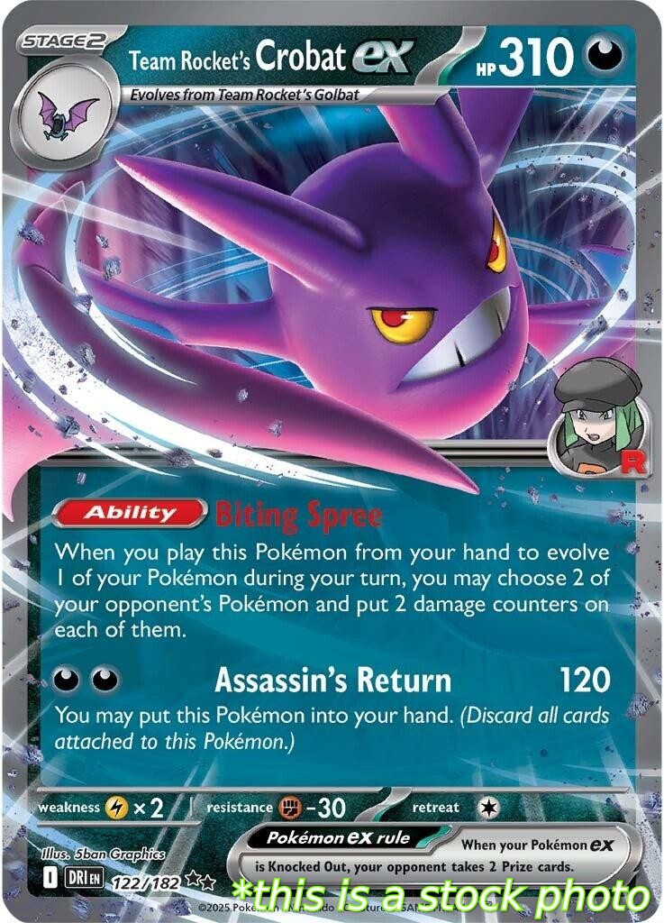 Team Rocket's Crobat ex - 122/182