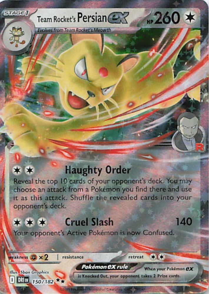 Team Rocket's Persian ex - 150/182