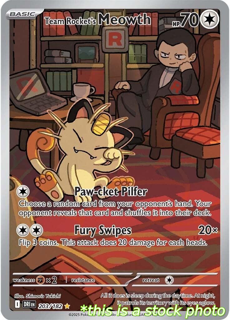 Team Rocket's Meowth - 203/182