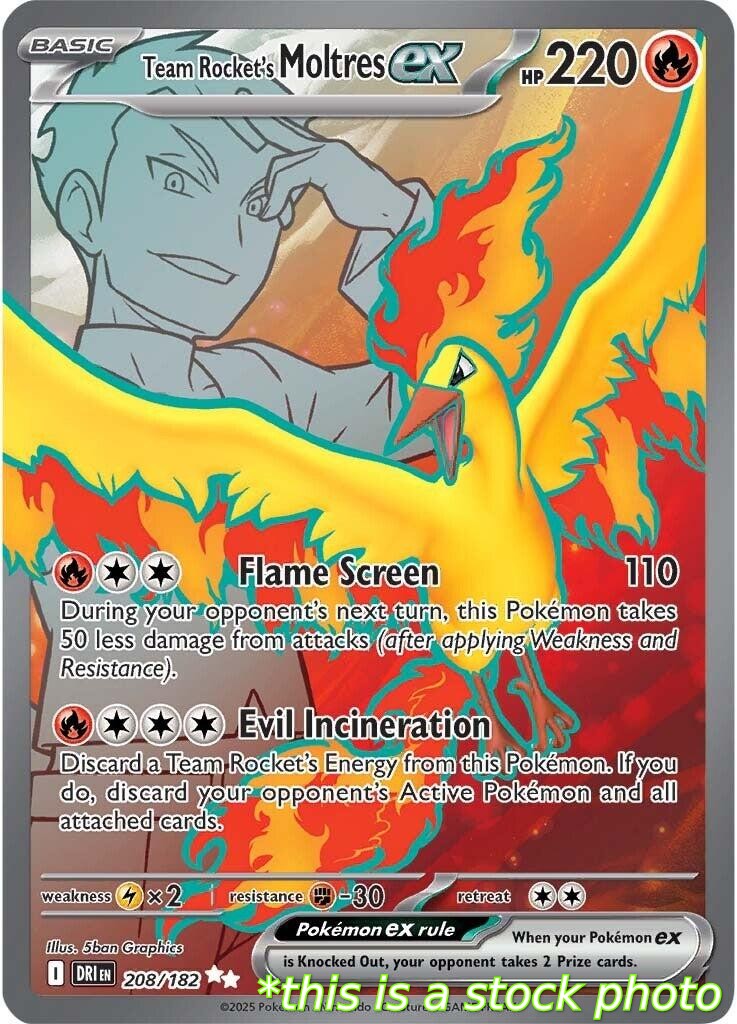 Team Rocket's Moltres ex - 208/182