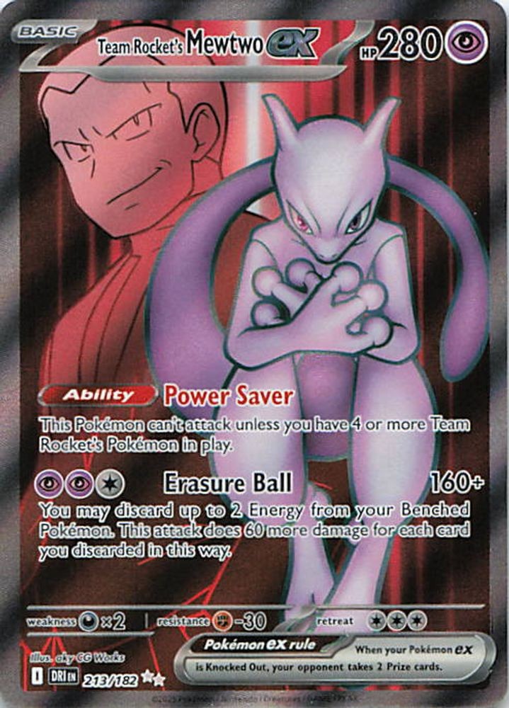 Team Rocket's Mewtwo ex - 213/182
