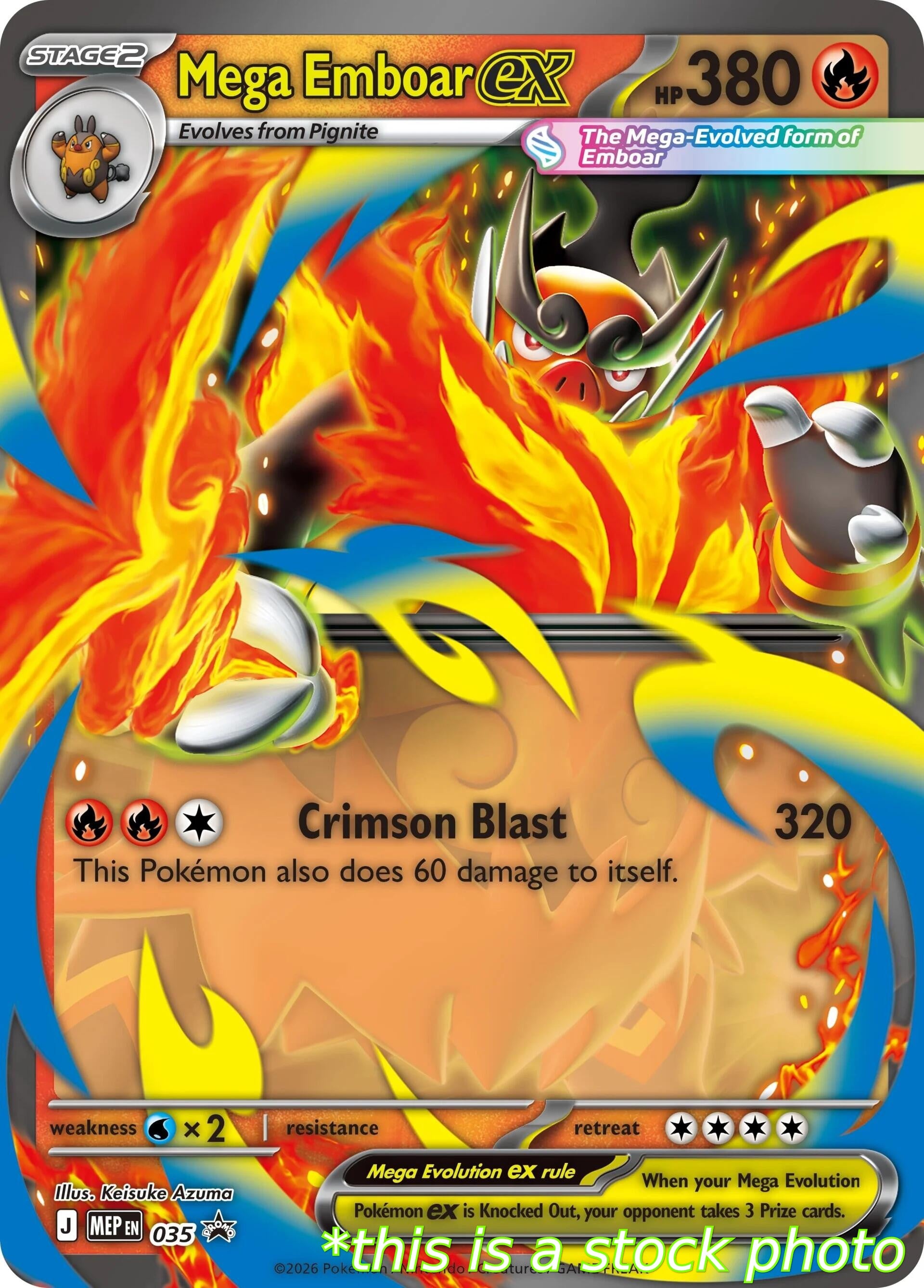 Mega Emboar ex - 035